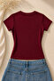Women's 888 Printed Short Sleeve Lycra Tight Body T-Shirt - 2
