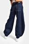 Women's Indigo Selvedge 7S6-50 Mega Balloon Fit 100% Cotton Denim Jean - 4