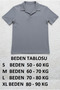 Blue, Oversize/Wide Cut, Textured Anti-Wrinkle, Ottoman Polo Collar T-Shirt and Sweatpants Set - 8
