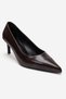 Velmira Burgundy Skin Women's Heeled Shoes - 3