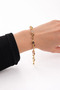 Elegant Branch-Shaped Multi-Colored Stone Detailed Gold-Tone Bracelet – Stylish & Sparkling Design - 2