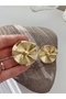 Steel Wire Flower Earrings Vintage - 3