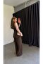 Velar Striped Vest Suit Brown - 4