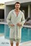 Hooded Unisex Peshtemal Bathrobe Beach Sea Bath Beachside