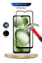 itel A100C 4G 2025 Premium E2E Series Full Glue Full Cover Tempered Glass Clear/Black - 4