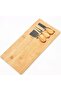 Bamboo Cheese Slicing Board Set – Stylish Presentation Board with 3 Knives - 4