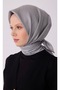 وشاح حريري من نسيج قطني طويل 100% بنمط حرف واحد باللون الأسود 4321-53