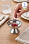 Luce Footed 18/10 Stainless Steel Ice Cream Dessert Presentation Bowl Steel Serving Bowl 8cm