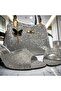 Women's Silvery Black Slipper Bag Set – Stone Patterned Heels, Stylish for Daily Events & Wedding Combinations - 5
