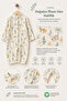 Gots Certified Fabric 100% Cotton Muslin Unisex Baby Romper 3-6-9-12 Months Naturally Breathable - 4