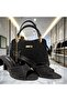 Women's Silvery Black Slipper Bag Set – Stone Patterned Heels, Stylish for Daily Events & Wedding Combinations - 4