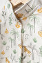 Gots Certified Fabric 100% Cotton Muslin Unisex Baby Romper 3-6-9-12 Months Naturally Breathable - 2