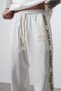Trend Premium Embroidery Detail Elastic Waist Oysho Super Soft Fabric Men's Tracksuit Set - Man Tracksuit Set - 2