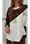 Coffee-Ecru Stone Embroidered Premium Suit (Fits Sizes 38-54) - 4