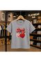 Knitted Cherry Ribbon Printed 100% Children's Unisex T-Shirt 5 6 -7 8-9 10 -11 12 Years Old