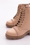 Md109-22K Women's Silver Stone Banded Thick Sole Boots - 4