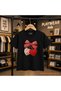 Knitted Cherry Ribbon Printed 100% Children's Unisex T-Shirt 5 6 -7 8-9 10 -11 12 Years Old