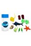Mini Deep Sea Animal Toy Set with Storage Bottle, Ocean Sea Creatures Playset for Kids Learning & Fun - 3