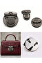 Round Bag Lock Black Nickel Color 2 Pieces - 5