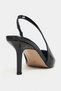 Parla Black Patent Leather Belt Detail Pointed Toe Women's Heeled Shoes - 8