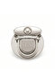 Round Bag Lock Nickel Color 2 Pieces