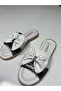 Women's Slippers with Bow Detail - 2