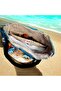 Beach Bag Woven Tote Bag Starfish Model Women's Bag with Shoulder Strap - 2