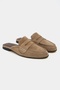Harvey Rome Beige Genuine Inner-Outer Leather Suede Flat Sole Women's Loafer Slippers - 4