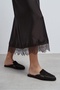 Harvey Bitter Brown Genuine Inner-Outer Leather Suede Flat Sole Women's Loafer Slippers - 7