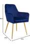 Maanys Modern Velvet Dining Chairs (Set of 2) - 5