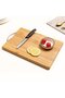 Natural Bamboo Wood Cutting Board 24X34 Large Size – Metal Handle, Professional Chopping Board - 2