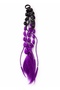 Black and Purple Ombre Bubble Party Hair Detailed Rubber Clip - 2