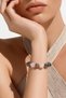 Pink Quartz, Hematite Women's Bracelet Natural Stone Genuine Love Magnet 8 mm - 3