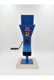 Nuts - Walnuts - Almonds Crushing Machine Crusher with Metal Cover - Fixed to the Wood - Blue - 31X16X16Cm