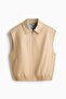 Collared cotton gilet - 5