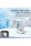 Desk Fan with Digital Display, 3000mAh Battery Operated, 7-Blade Quiet Cooling Fan, 60° Wide Angle - 2