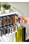 12-Piece Spice Rack Set with Stand, Self-Adhesive and with Spoons - Spice Rack with Handles and Labels, White Color - 2