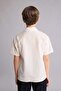 100% Cotton Regular Fit Apaş Collar Poplin Short Sleeve Shirt for Boys H5738A826Hs - 5