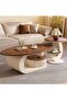 2Pcs Coffee Table with Storage - 2