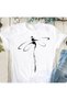 Women's White Printed Cotton T-Shirt
