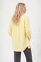 Women's Cotton Blend Terry Cotton Boyfriend Long Sleeve Basic Shirt Yellow - 4