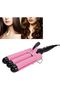 Hair Curling Iron Wands Curler Tourmaline Ceramic Curling Iron, 3 Barrels Waves Curls Big Waves - 2