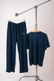 Premium Oversize Basic Mavi Takım - 7