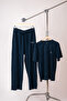 Premium Oversize Basic Mavi Takım - 8