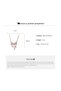 Pink New Sweet Pink Bow Necklace Ladies Fashion Sparkling Rhinestone Star Shape Pendant Clavicle Cha - 5