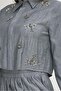 Beaded Embroidered Suit with Skirt 45745 - 3