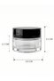 6 Pcs Black Glossy Lid Transparent Lip Care Cream Cosmetic Hand Care Travel Glass Jar 20ml - 2