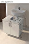 Sardunya Lavabo Alt Dolabı %100 MDF - 6