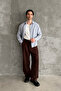 Men's Baggy Fit Gabardine Fabric Trousers - 5