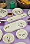 14 Piece Floral Patterned Breakfast Set Elegant Spring Themed Presentation Set Breakfast Set - 8